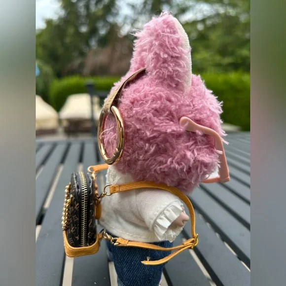 Labubu purse / backpack accessory  Designer Mini Backpack - Picture 3 of 13